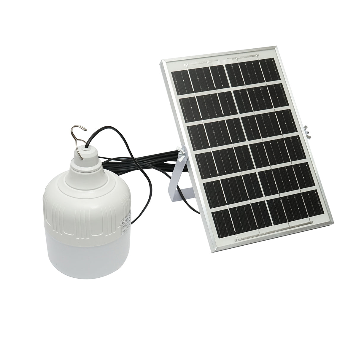 50W LED lamp, 6500K with 3W polycrystalline solar panel and remote control IP20 Breckner Germany